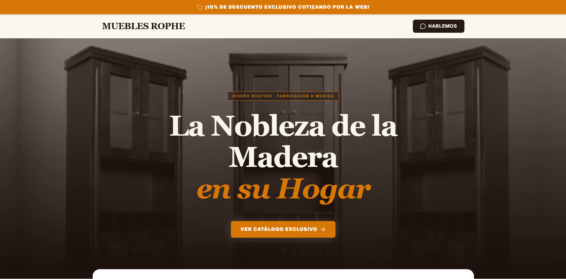 Screenshot de Muebles Rophe
